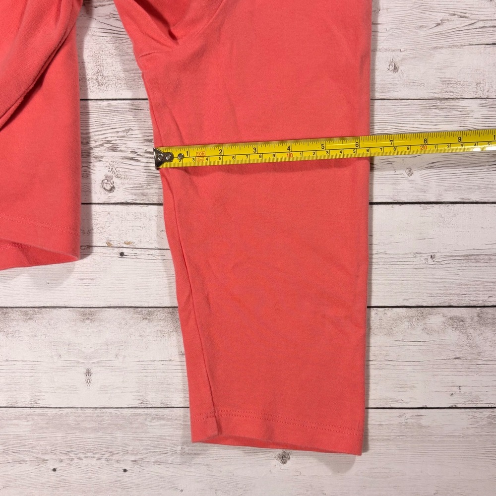 Orvis Classic Collection Coral Pink Pima Cotton 3/4 Sleeve V-Neck Top Large - Picture 14 of 16